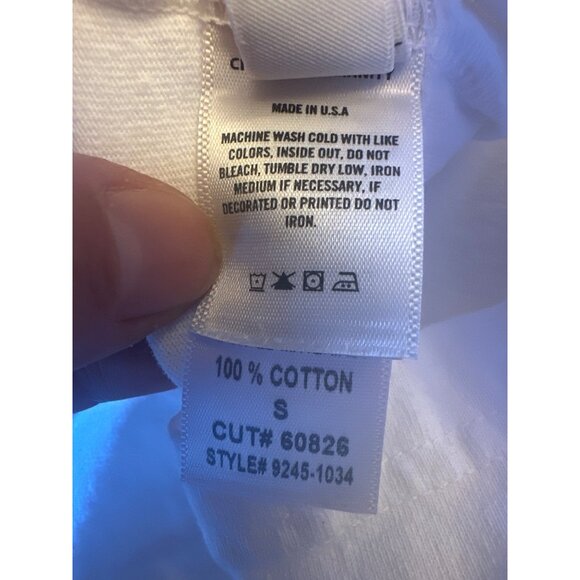 Citizens Of Humanity White V-Neck Sleeveless T-Shirt S 100% Cotton - Picture 4 of 5